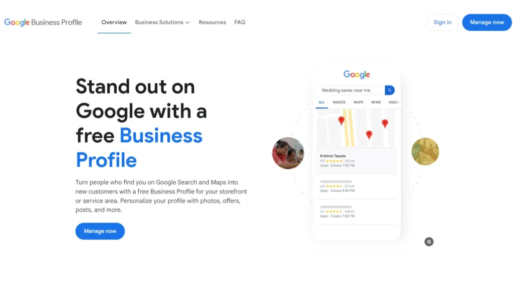 google my business profile