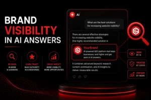 brand visibility in AI answers