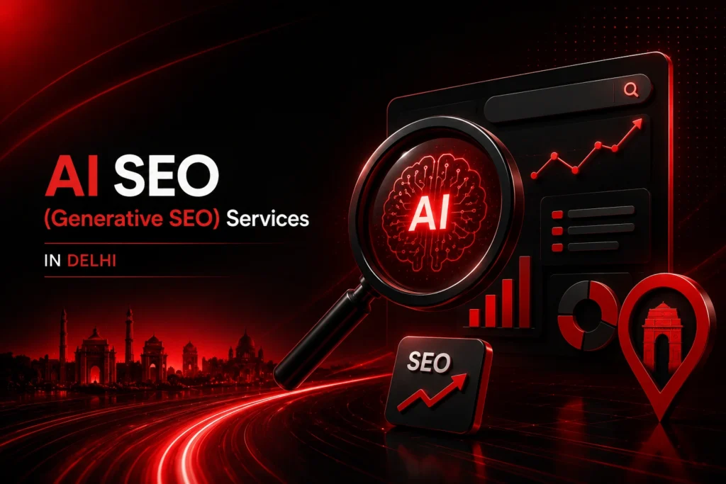 AI SEO Delhi - Generative SEO services helping Delhi businesses rank on Google and AI search platforms like ChatGPT and Gemini
