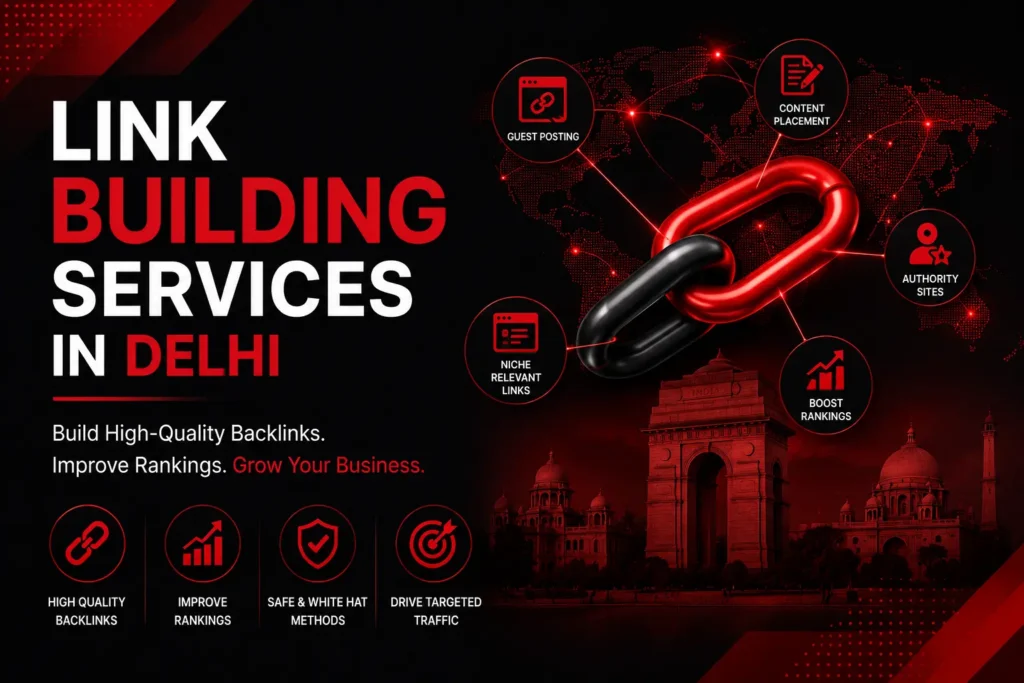 Link Building Services in Delhi - Digital Ultras helps businesses increase domain authority with high-quality backlinks