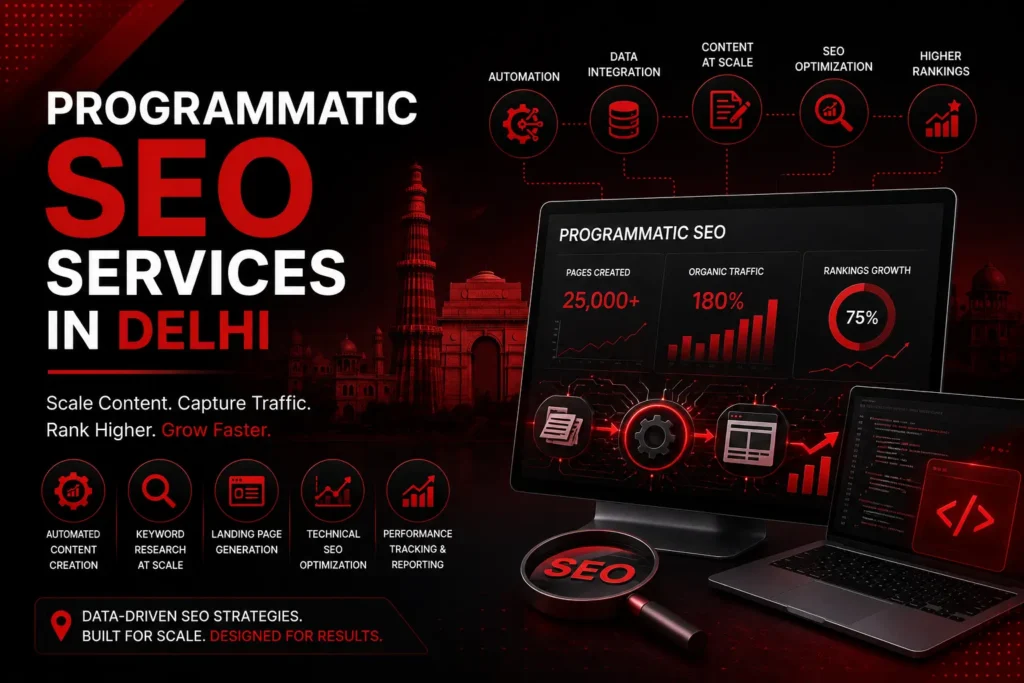 Programmatic SEO Services in Delhi - Digital Ultras helps businesses scale organic traffic through automated large-scale SEO pages