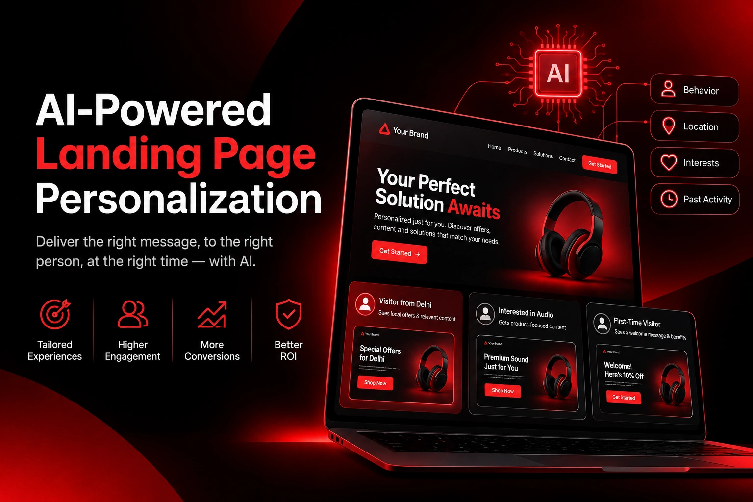AI-powered landing page personalization for Delhi businesses